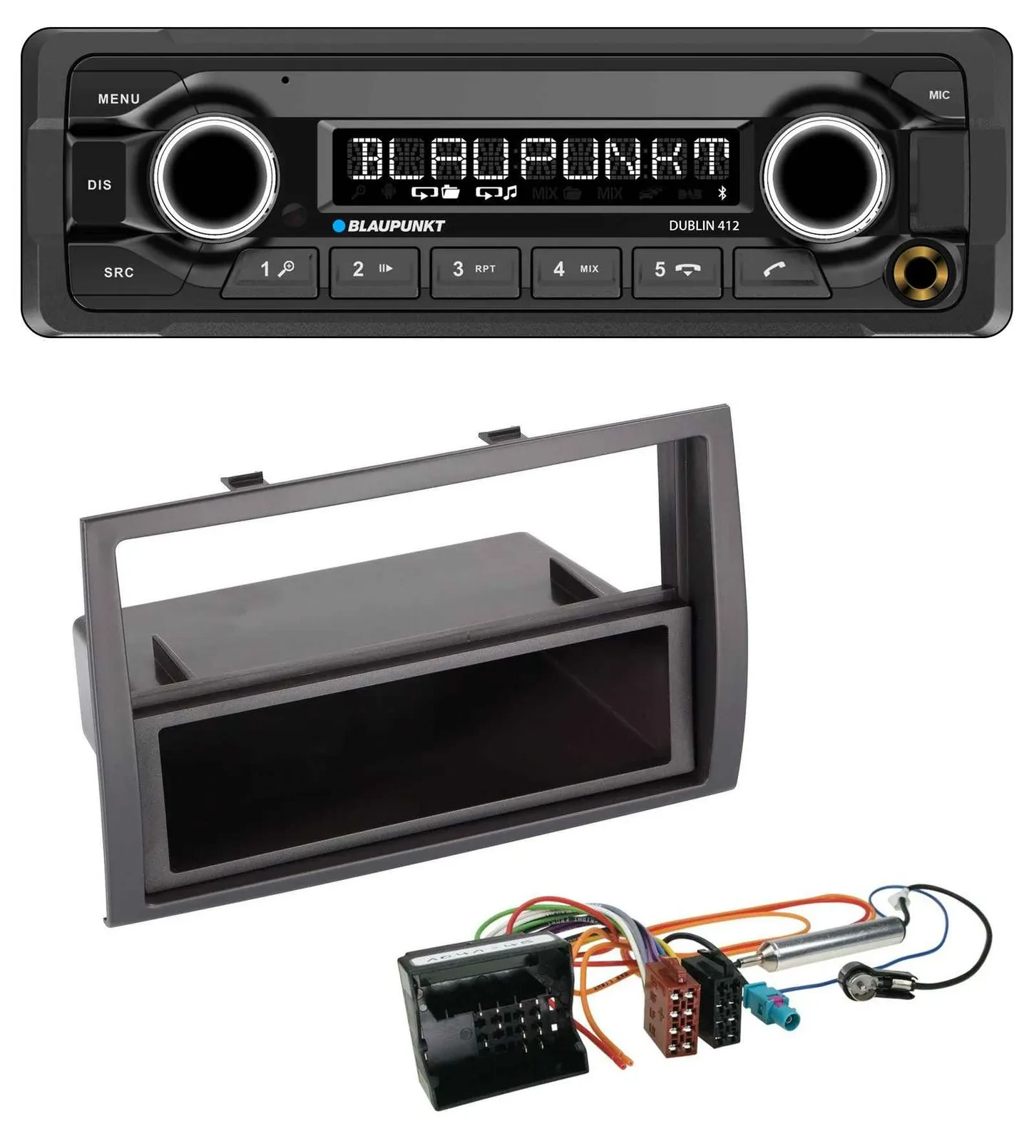 Blaupunkt MP3 Bluetooth USB AUX Autoradio für Citroen Jumper 2006-2011 Quadlock