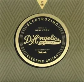 D'Angelico DAR1046 Electrozinc Rock Electric Guitar Strings - 10-46, Light