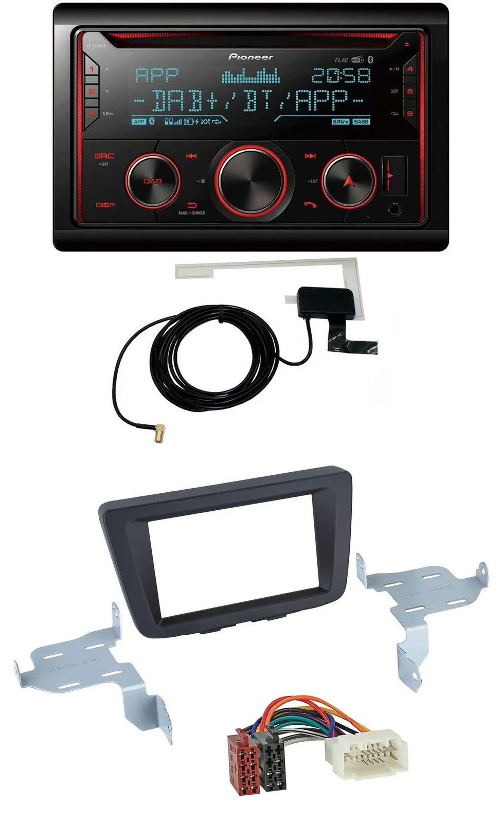 Автомагнитола для Suzuki Baleno EW (с 2016) Pioneer 2 DIN, CD, USB, Bluetooth, DAB, MP3