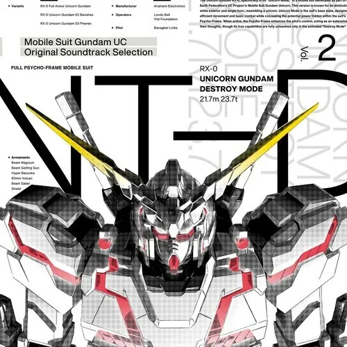 Виниловая пластинка Gundam - Unicorn - Selection Vol. 2 (Original Soundtrack) [New Vinyl LP] Japan -