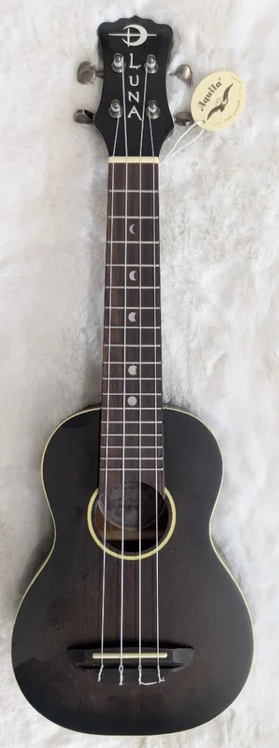 Luna Guitars Luna UKE ART V S Vintage Distressed Style Soprano Size Ukulele - B Stock