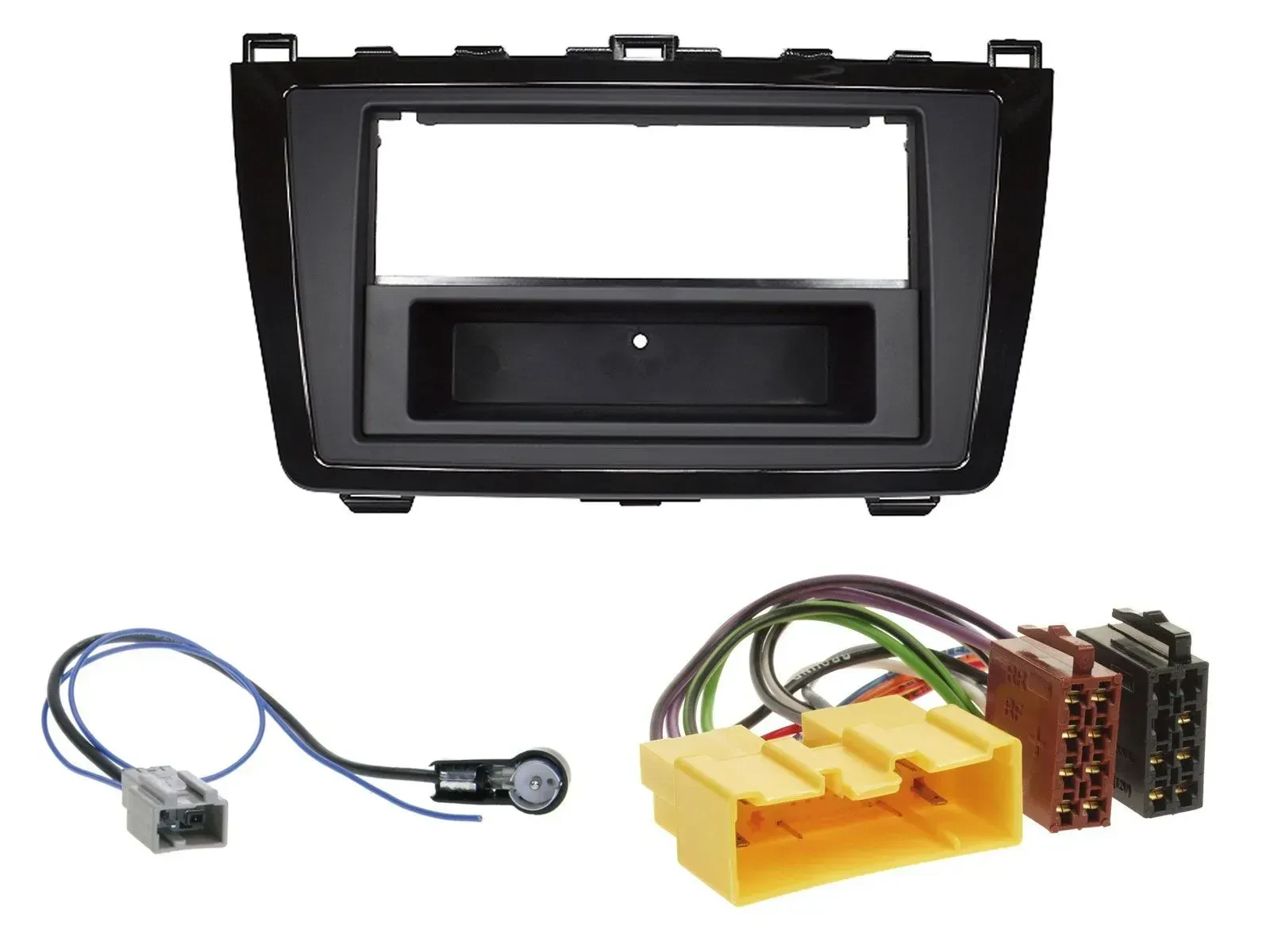 Einbauset DIN Autoradio für Mazda 6 (08-12) - glänzend