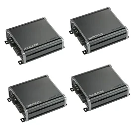 Kicker 46CXA8001 CX Series Monoblock Class-D Car Amplifier, 4-Pack