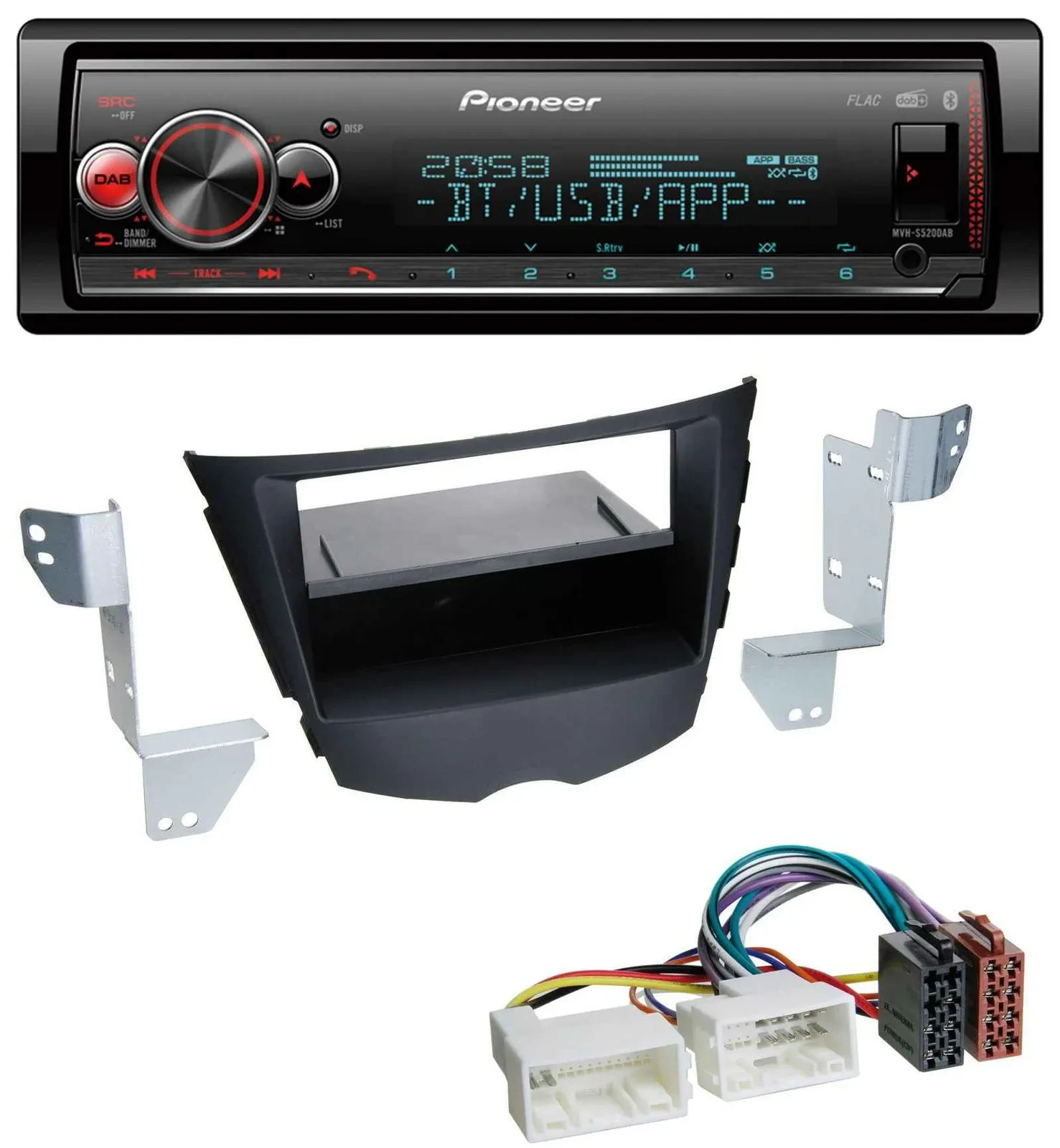 Автомагнитола для Hyundai Veloster (с 2011) Pioneer Bluetooth USB MP3 DAB