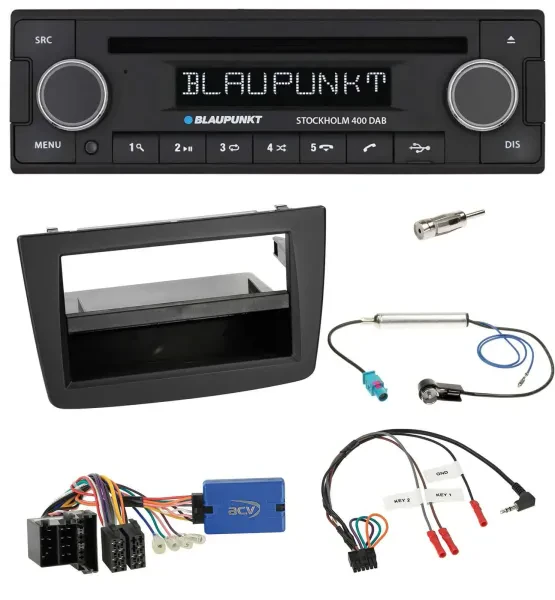 Blaupunkt Lenkrad Bluetooth DAB CD USB Autoradio für Alfa Romeo Mito 13-18 955 I
