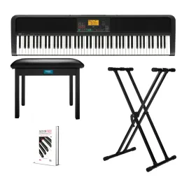 Korg XE20 88 Key Natural Touch Digital Ensemble Piano Bundle