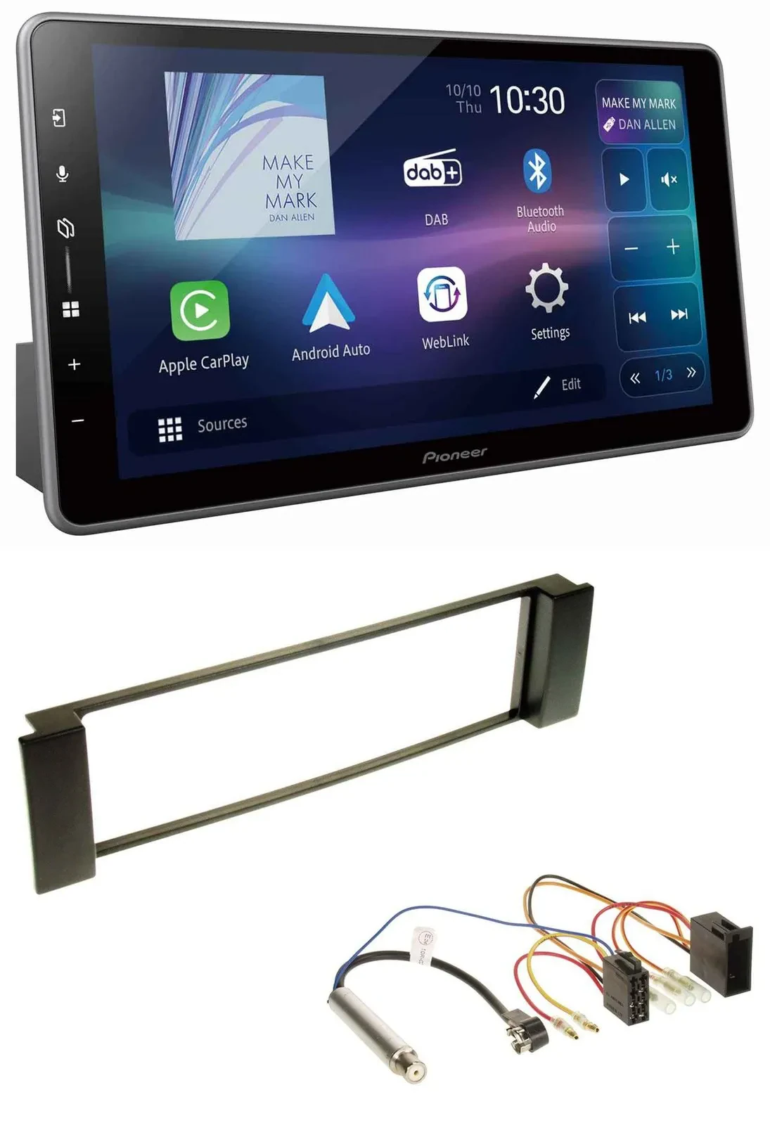 Pioneer Bluetooth USB DAB MP3 Autoradio für Audi A3 8L 00-03 A6 C5 01-05