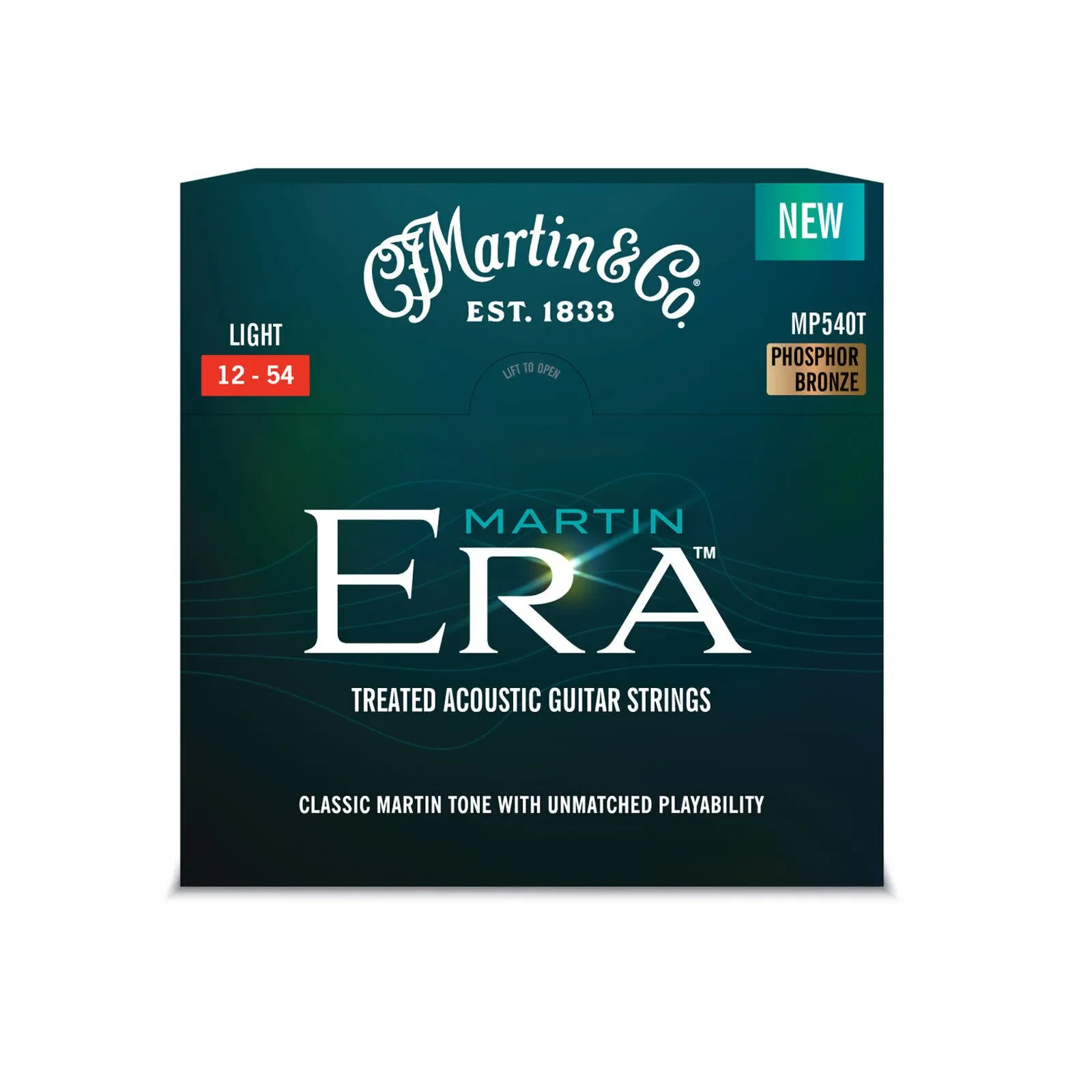 Martin MP540T ERA Light Treated Phosphor Bronze Acoustic Guitar Strings, 12-54
