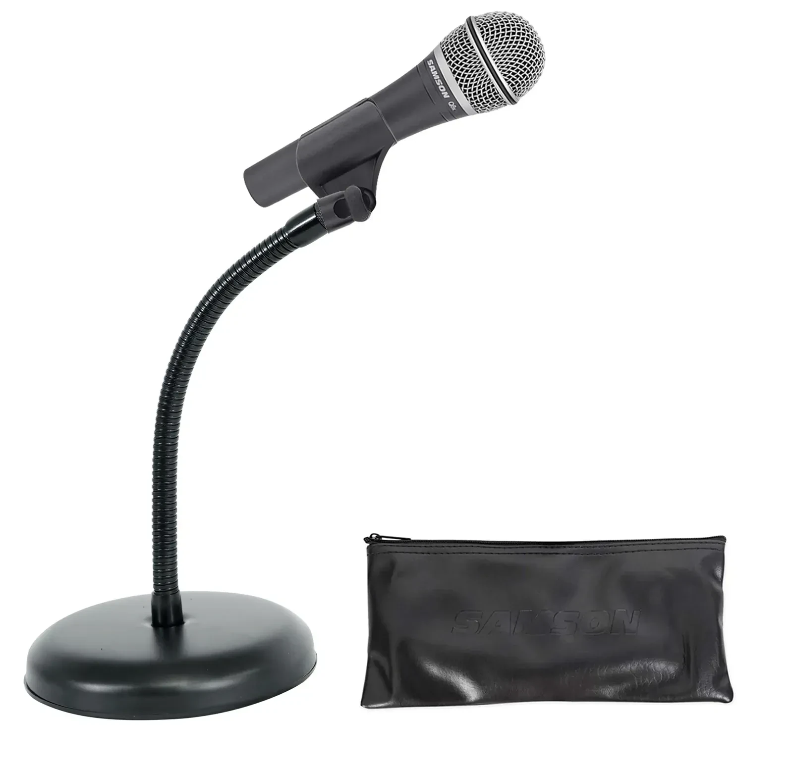 Микрофон проводной Samson SAQ8X Black со стойкой