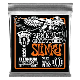 Струны для электрогитары Ernie Ball 3122 Hybrid Slinky Coated Titanium RPS 9-46