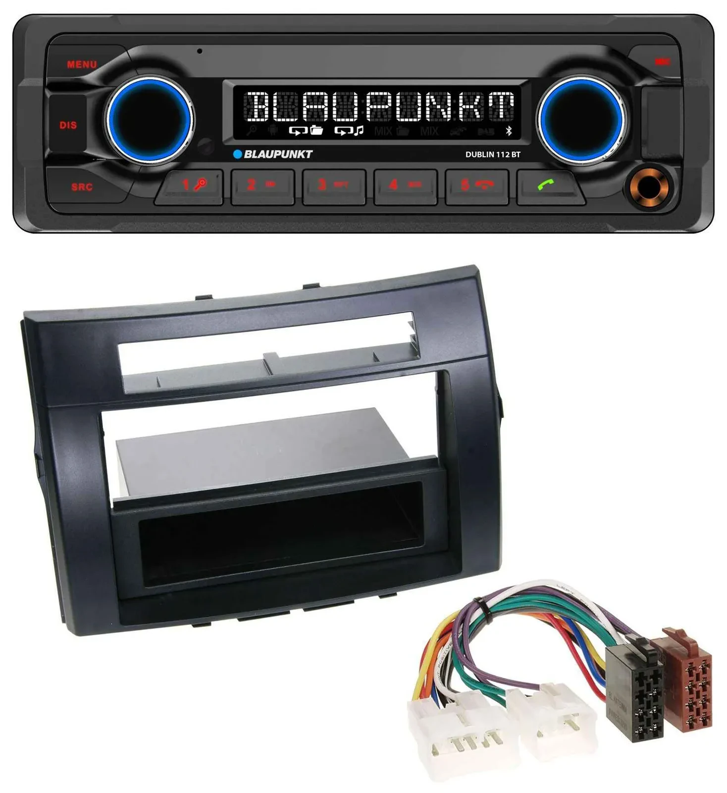Blaupunkt MP3 Bluetooth USB AUX Autoradio für Toyota Corolla Verso 04-09 schwarz