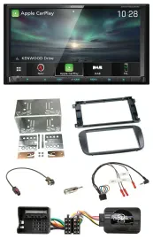 Kenwood Bluetooth USB 2DIN Lenkrad TMC DAB Navigation für Ford S-Max Mondeo 07-1