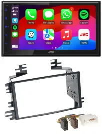 JVC Bluetooth USB MP3 2DIN DAB Autoradio für Kia Rio Rio5 Sportage Hyundai Accen