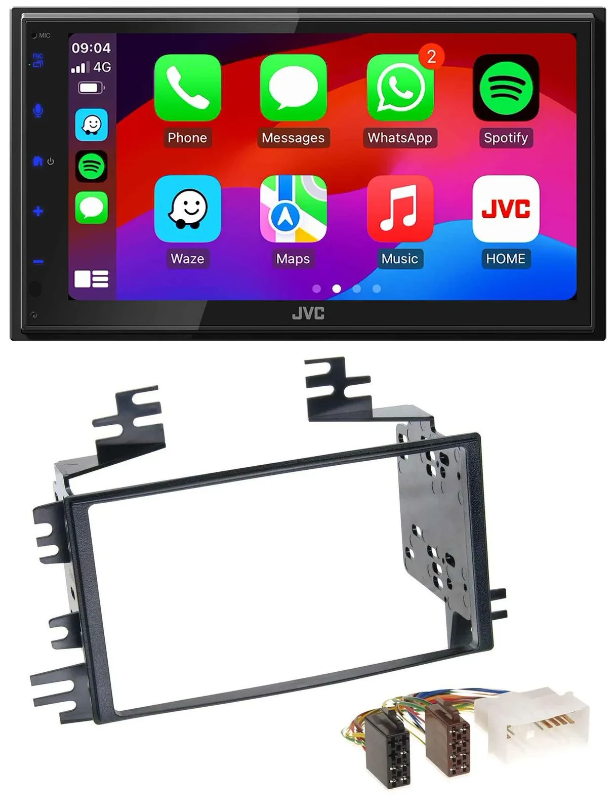 JVC Bluetooth USB MP3 2DIN DAB Autoradio für Kia Rio Rio5 Sportage Hyundai Accen