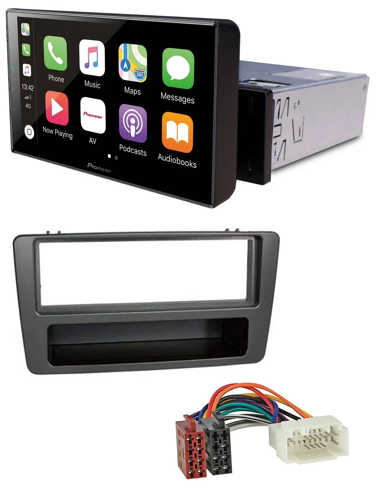 Pioneer Bluetooth MP3 DAB USB Autoradio für Honda Civic 01-03 man. Klima anthraz