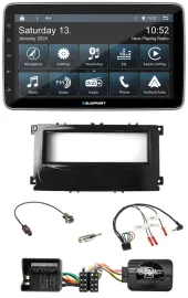 Автомагнитола для Ford Mondeo 2007–2014, S-Max Blaupunkt USB, DAB, SD, Bluetooth, поддержка кнопок на руле