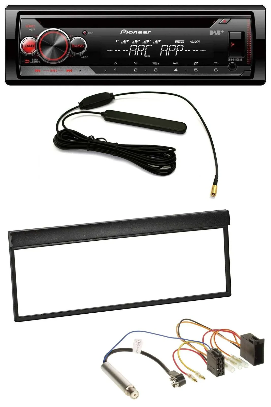 Pioneer CD USB AUX DAB MP3 Autoradio für Skoda Fabia (bis 2003)