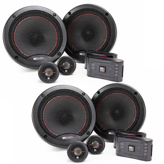 (2-Pairs) MB Quart RS1-216 220W 6.5" Component Car Speaker System