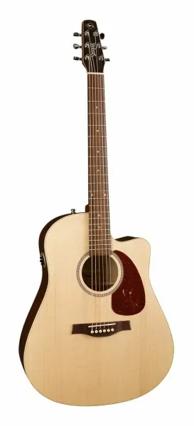 Seagull  Coastline S6 Slim CW Spruce QIT Acoustic/Electric Guitar Natural w/ Gig