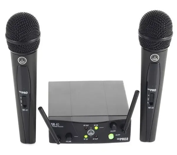 Аналоговая радиосистема с ручными микрофонами AKG WMS40 Mini2 Vocal Set US45AC