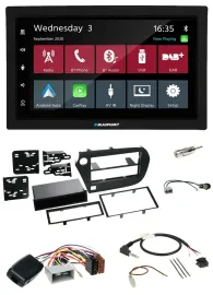 Blaupunkt DAB Bluetooth USB Lenkrad 2DIN Autoradio für Honda Insight ZE2 2009-20