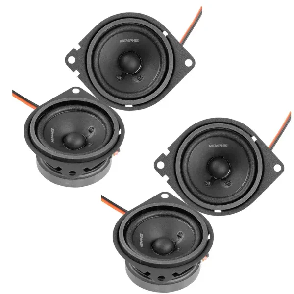 2-Pairs Memphis PRX27 60W Peak 2.75” 2-way Coaxial Car Speakers