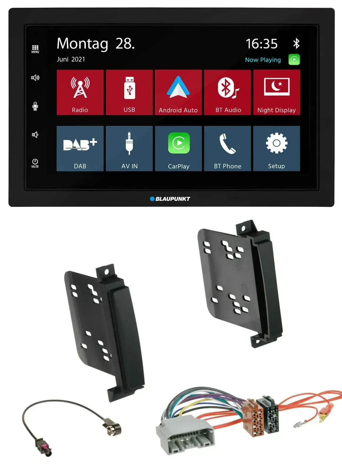 Blaupunkt MP3 Bluetooth DAB 2DIN USB Autoradio für Dodge Durango Jeep Grand Cher