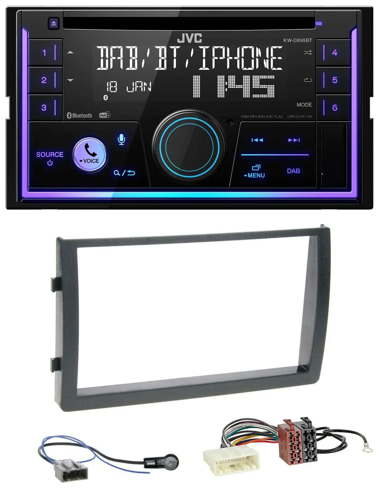 JVC MP3 USB 2DIN DAB Bluetooth CD Autoradio für Nissan Altima L31 2005-2006
