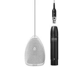 Shure MX391W-A/C Microflex Cardioid Condenser Boundary Microphone, White