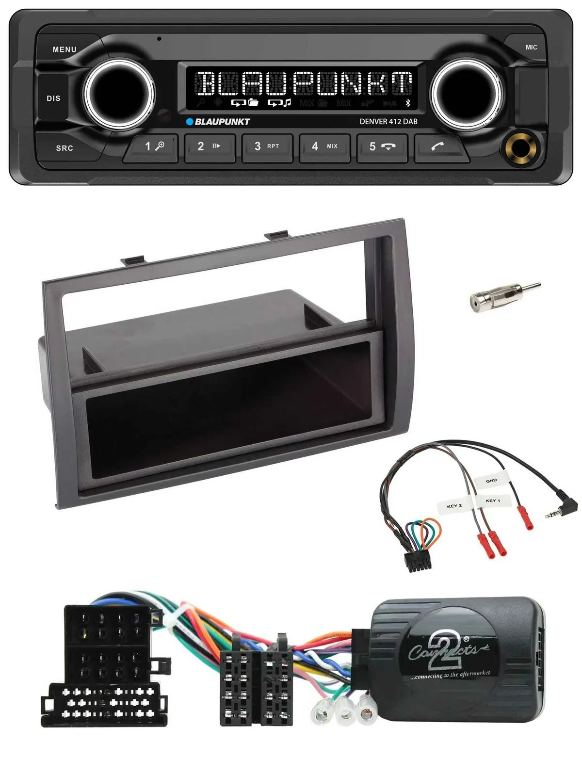 Blaupunkt Bluetooth DAB Lenkrad USB Autoradio für Citroen Jumper 2008-2011