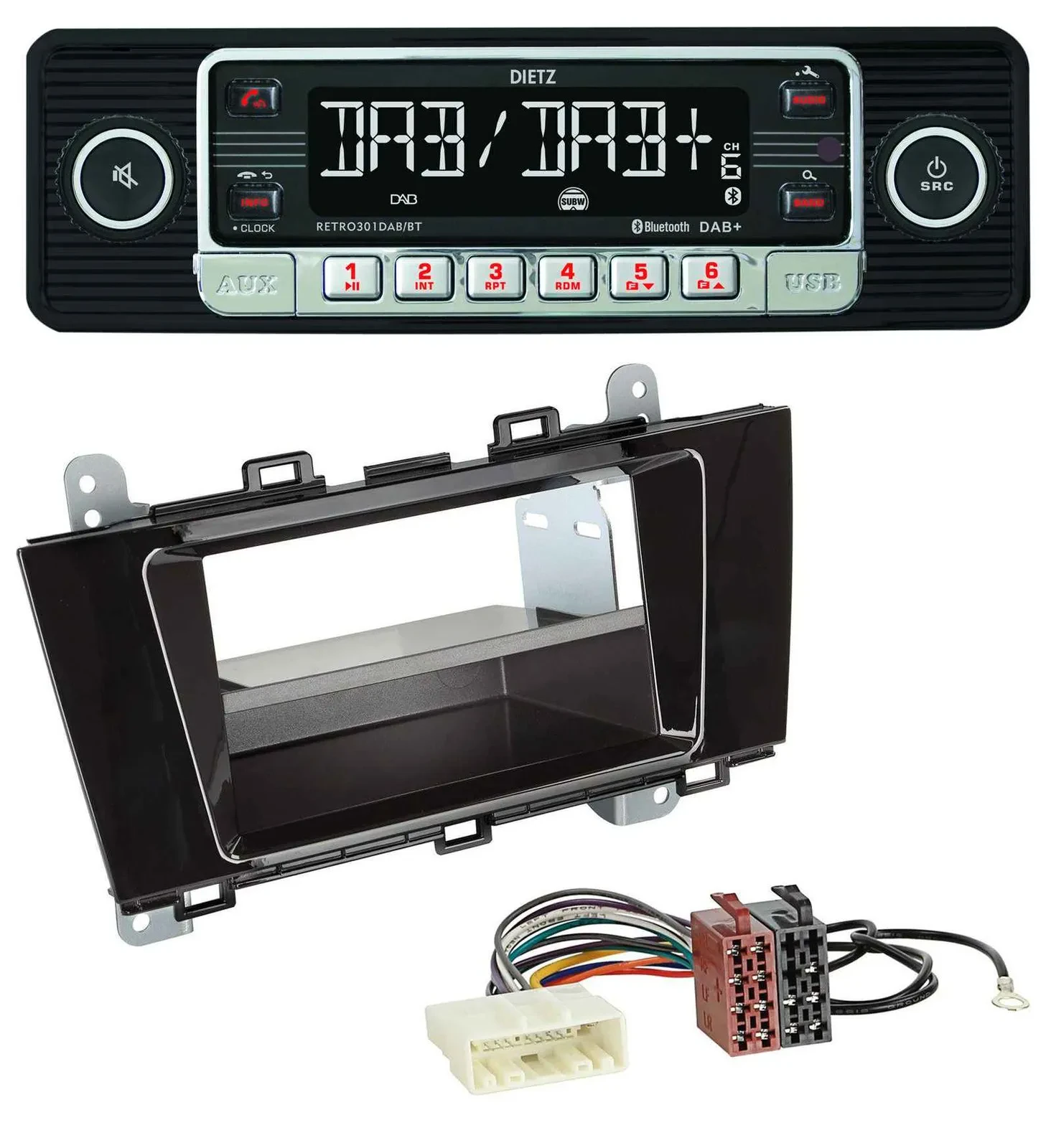 Dietz USB DAB MP3 Bluetooth Autoradio für Subaru Outback (ab 2015)