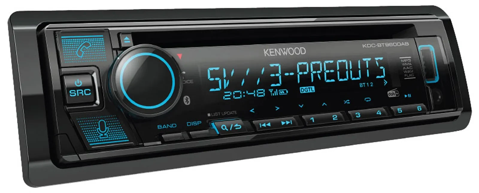Kenwood Bluetooth USB CD MP3 DAB Autoradio für Toyota RAV-4 (11-13) - 28 Pin