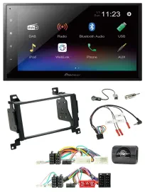 Pioneer USB Bluetooth DAB 2DIN Lenkrad Autoradio für Hyundai Santa Fe 2010-2012