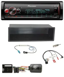 Pioneer Bluetooth USB Lenkrad DAB Autoradio für VW Polo Passat Ablagefach