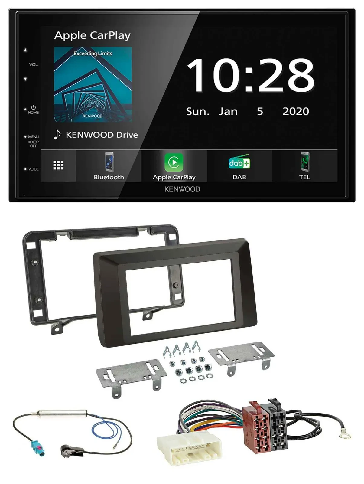 Автомагнитола для Dacia Duster (с 2021) Kenwood 2DIN, Bluetooth, DAB, USB