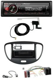 Pioneer USB MP3 DAB Bluetooth Autoradio für Hyundai i10 (2008-2013) schwarz