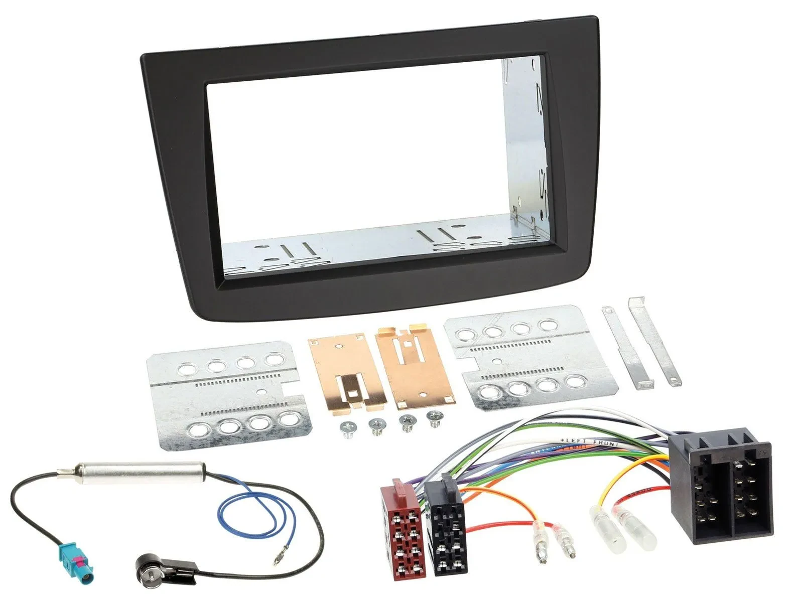 Einbauset Doppel DIN Autoradio für Alfa Romeo Mito 08-14 955 ISO schwarz