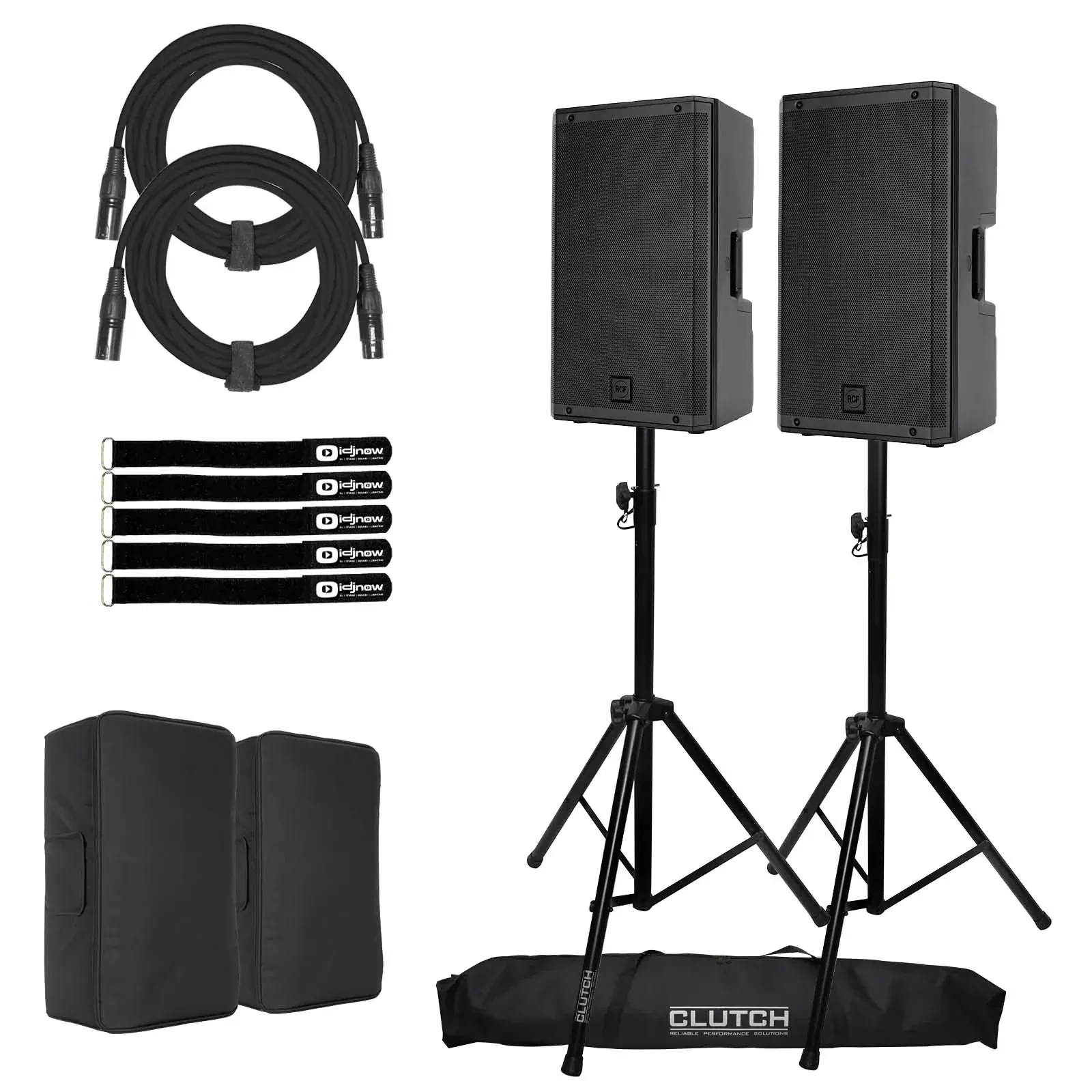 Активная акустическая система RCF ART 910-A 10" (набор, пара) с чехлами и стойками