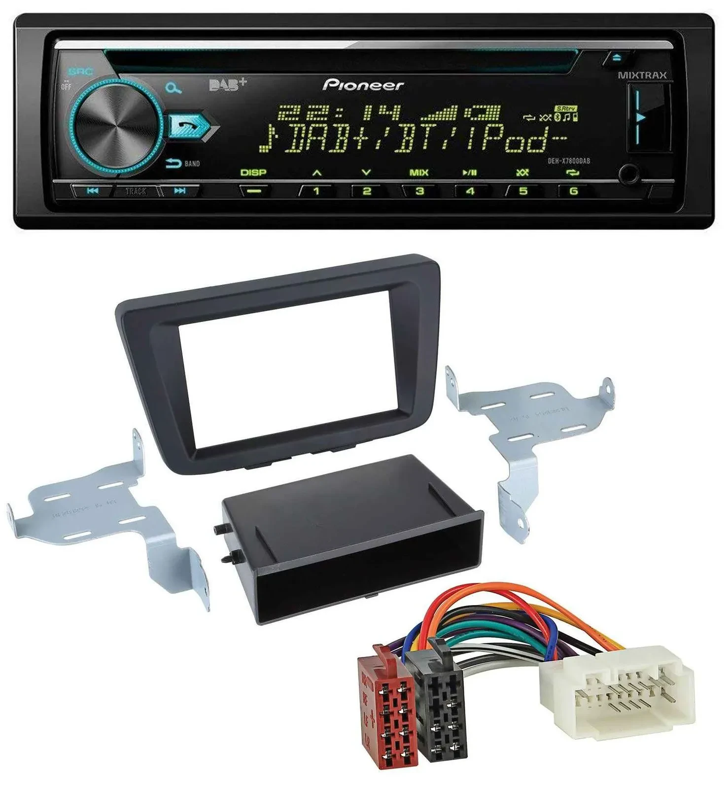 Pioneer DAB MP3 CD USB Bluetooth Autoradio für Suzuki Baleno (EW, ab 2016)