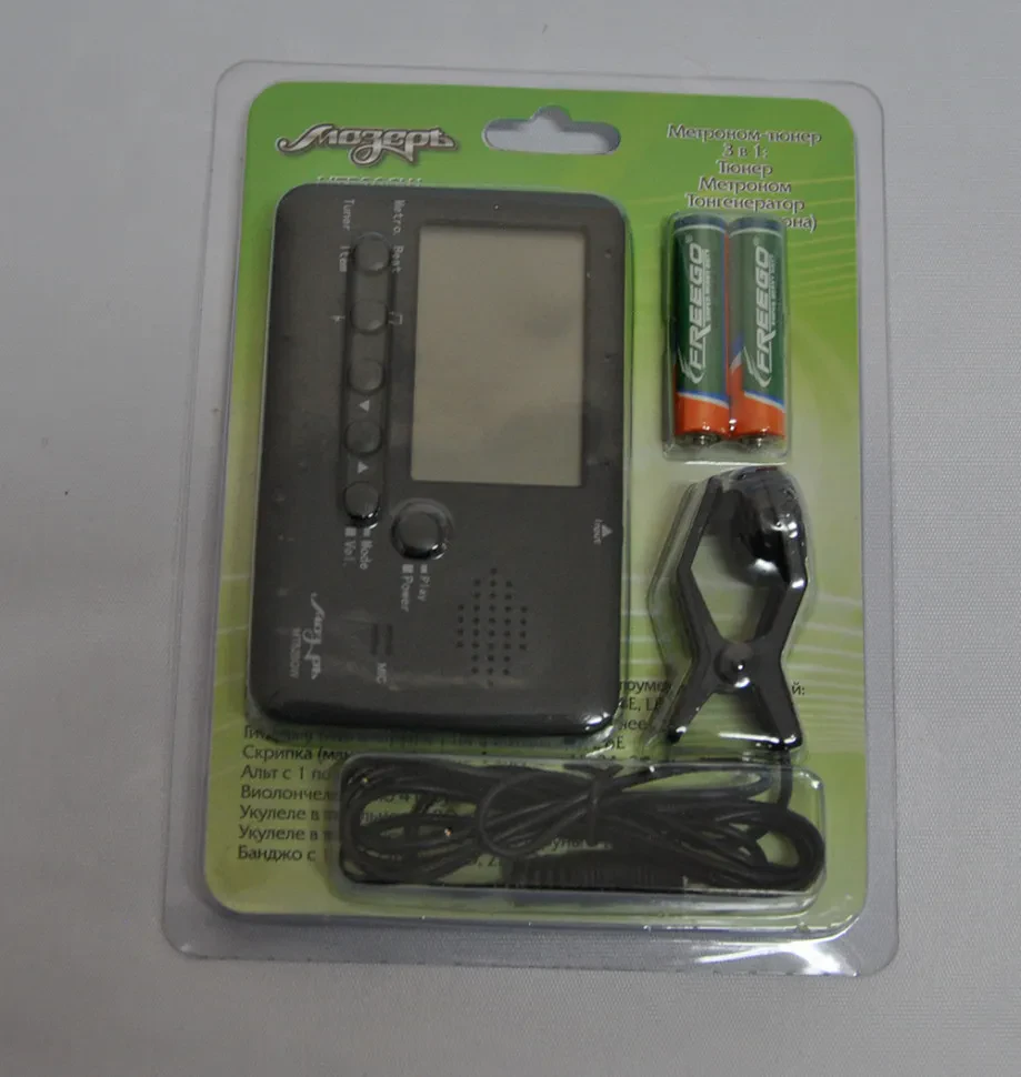 Метроном-тюнер Мозеръ MT520GW черный