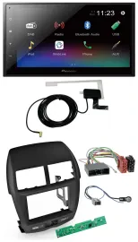 Автомагнитола для Mitsubishi ASX 2010–2014 Pioneer 2-DIN, DAB, Bluetooth, USB, MP3