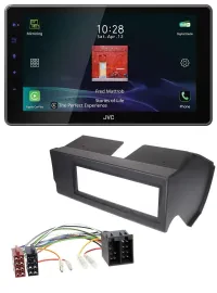 JVC DAB MP3 Bluetooth USB Autoradio für Fiat Panda (bis 2002) - schwarz