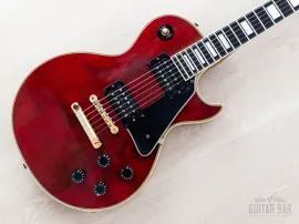 Б/У Электрогитара Gibson Les Paul Custom Cherry (1975) с звукоснимателями T-Top и кейсом
