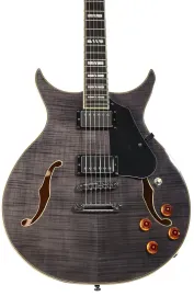 Электрогитара полуакустическая Washburn SH35 палисандровая накладка грифа, Trans Black