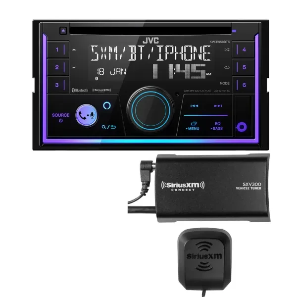 JVC KW-R950BTS Double-DIN CD Multimedia Receiver with XM