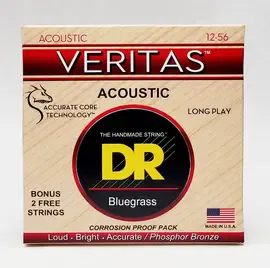 Струны для акустической гитары DR Strings VERITAS DR VTA-12/56, 12 - 56