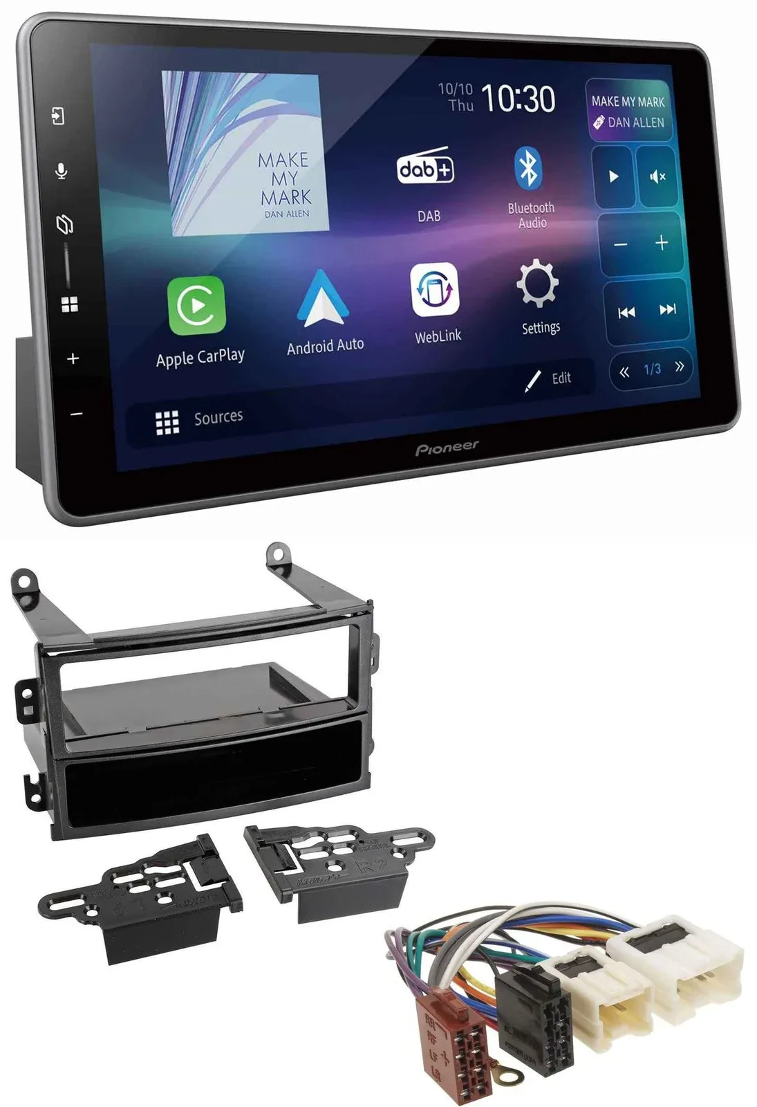 Pioneer Bluetooth USB DAB MP3 Autoradio für Nissan 350Z Roadster 2003-2005