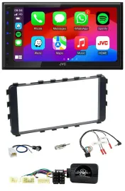 JVC Bluetooth 2DIN Lenkrad DAB USB Autoradio für Toyota Yaris 06-11 OEM-Navi