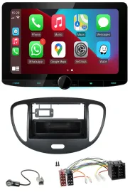 Kenwood MP3 USB DAB Bluetooth Autoradio für Hyundai i10 (2008-2013) schwarz