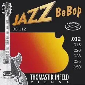 Струны для полуакустических и акустических джаз-гитар Thomastik BB112 Jazz BeBob 12-50